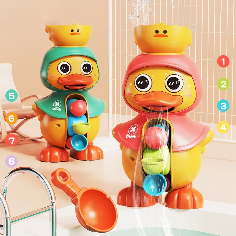 Bathtub Toys Factory - Sumhen Duck Spinning Water Wheel