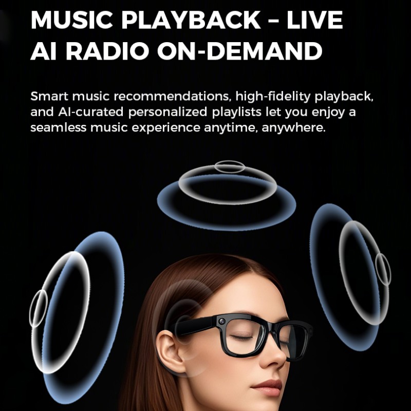 Smart Glasses Manufacturer - M01 HD Camera Anti-Blue Lens