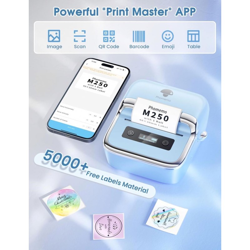Label Maker Manufacturer - Phomemo M250 Portable Thermal Mini