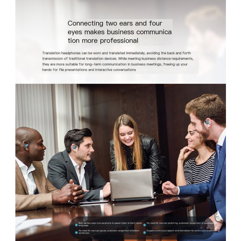 AI Translator Manufacturer - Wireless Bluetooth Earphone LED