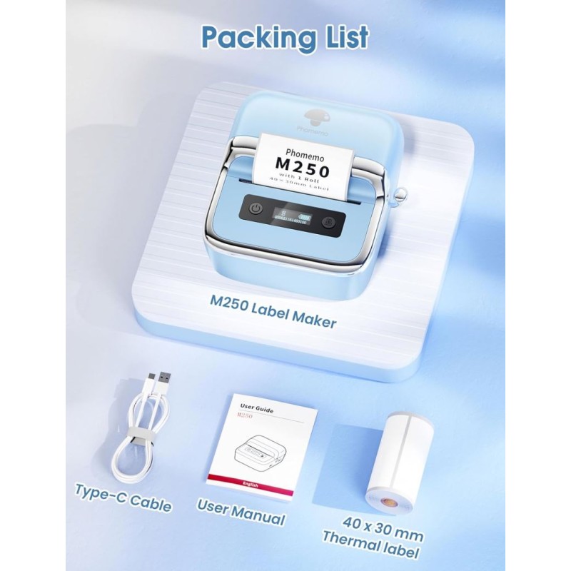 Label Maker Manufacturer - Phomemo M250 Portable Thermal Mini