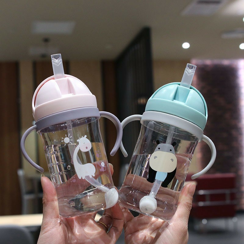 Baby Feeding Cup Factory - Cartoon Outdoor 250ml-350ml Straw