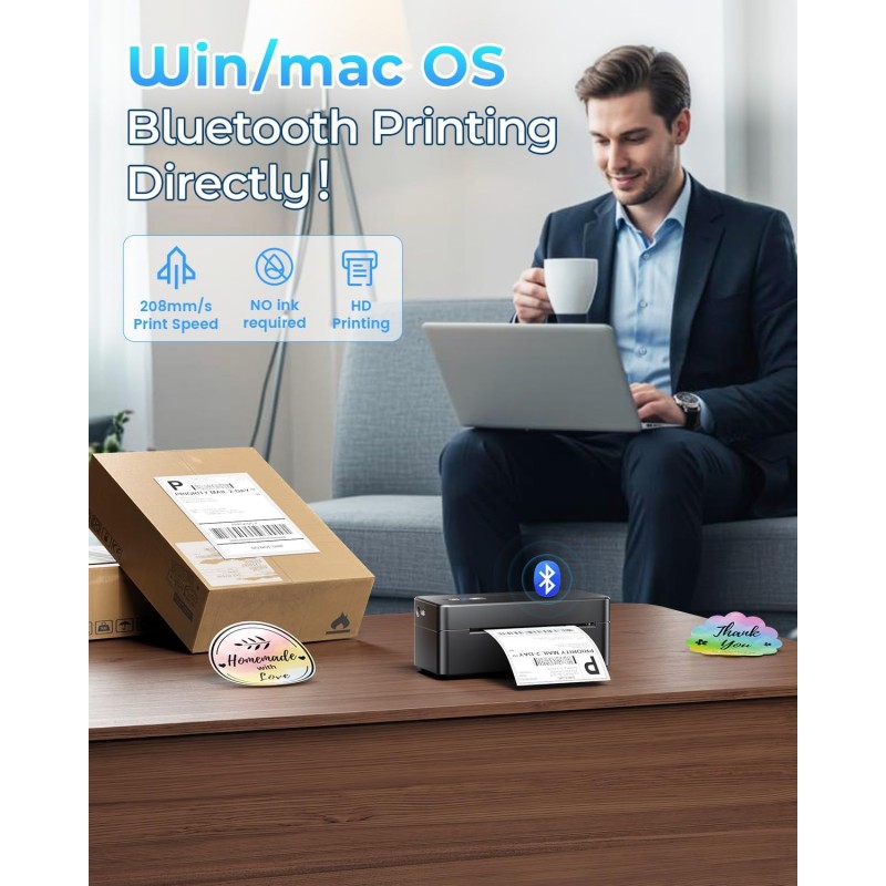 Label Printer Manufacturer - Phomemo 2410 BT Wireless 4x6