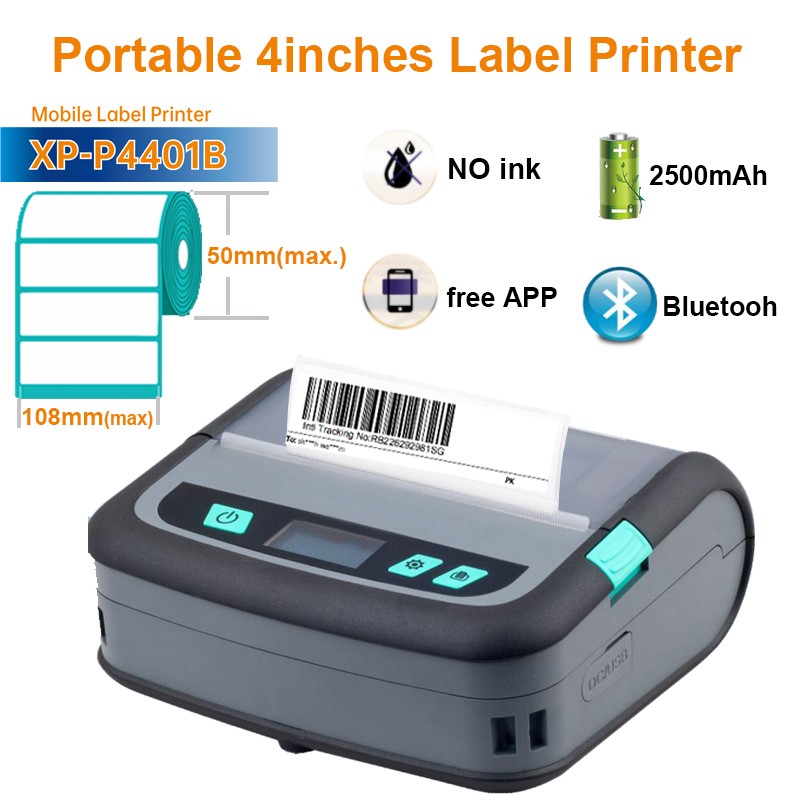 Label Printer Factory - Newest P441B Wireless 4inch Shipping