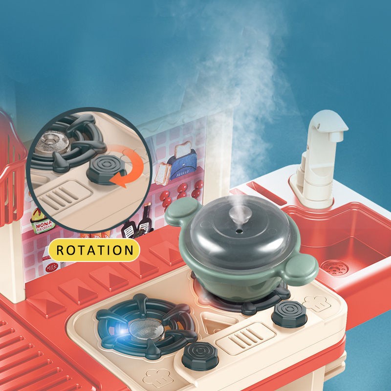 Kitchen Toys Factory - Pretend Spray Games 43PCS Cooking