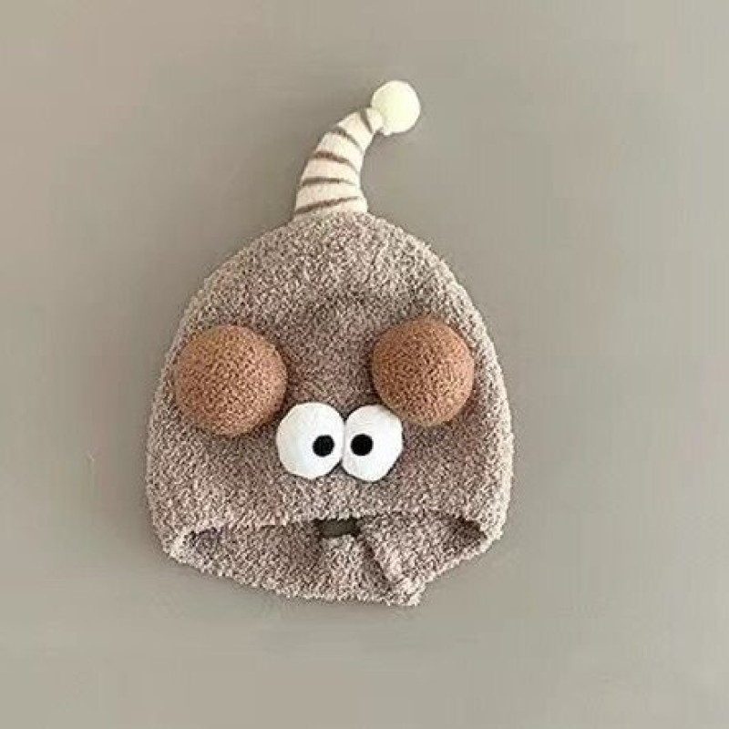 Baby Beanie Hat Factory - OEM Cute Bear Ear Flap Plush Lined