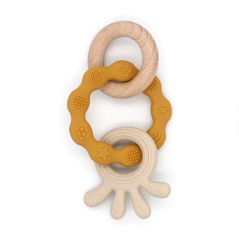 Baby Teething Toy Supplier - OEM Octopus Silicone Sensory Teether