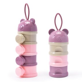 Portable Snack Box Factory - OEM Cartoon Bear Milk Powder Container