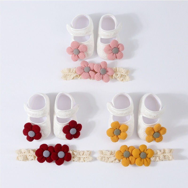 Baby Walking Shoes Manufacturer - OEM Anti Slip Flower Princess Shoes