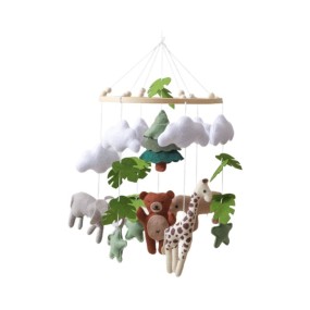 Mobile Wind Chimes Factory - OEM Handmade Felt Jungle Animal Bell