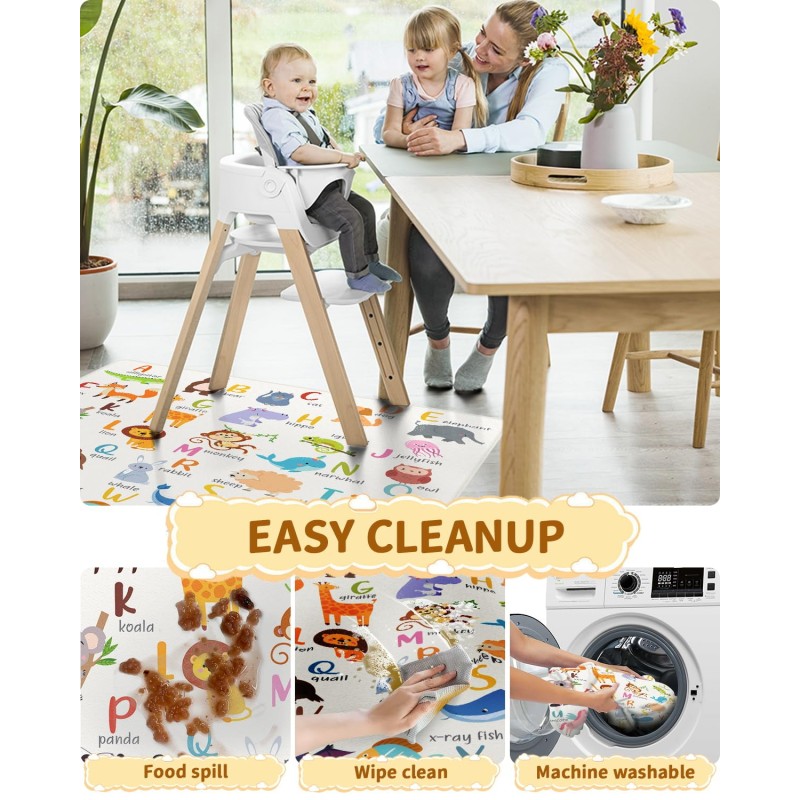 High Chair Mat Factory - OEM Waterproof Washable Anti Slip Mat