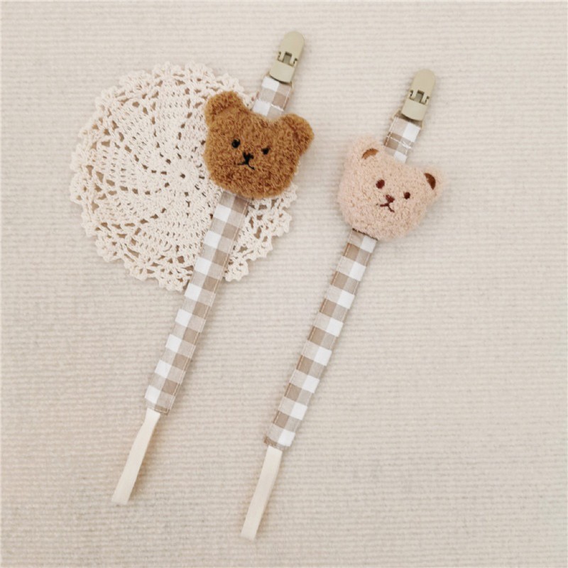 Cute Bear Pacifier Clip Manufacturer - OEM Dummy Holder Soother Strap