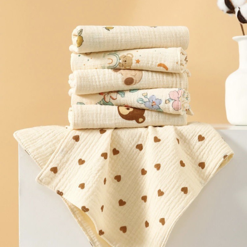 Baby Face Cloths Supplier - OEM Four Layer Cotton Yarn Towels