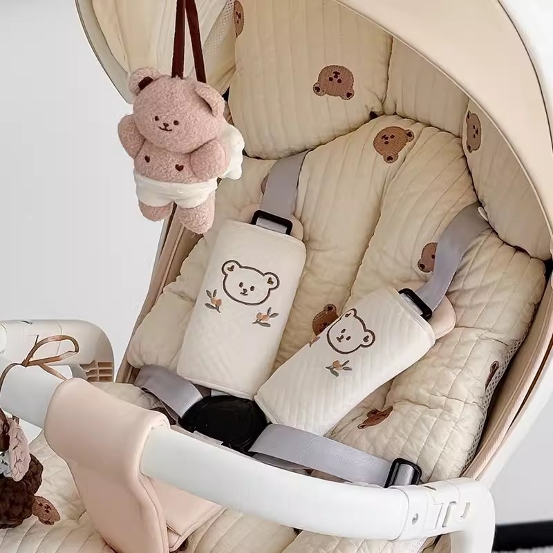 Baby Stroller Pad Manufacturer - OEM Cotton Seat Belt Cover Cushion