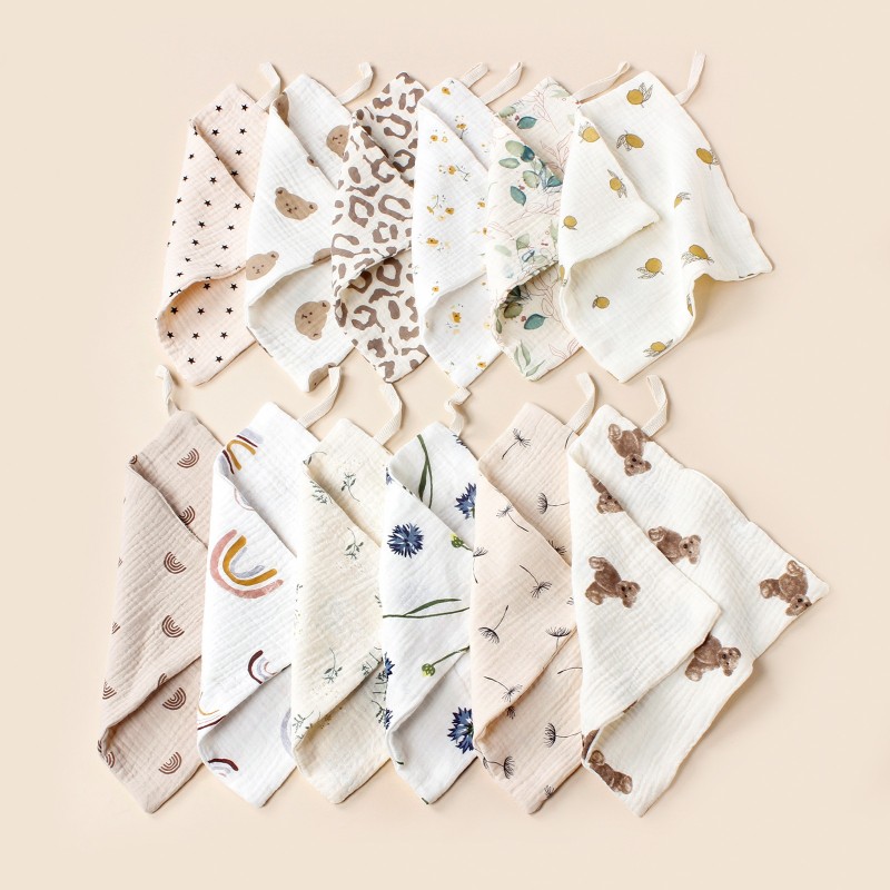 Baby Face Towel Factory - OEM Pure Cotton Muslin Washcloths Unisex