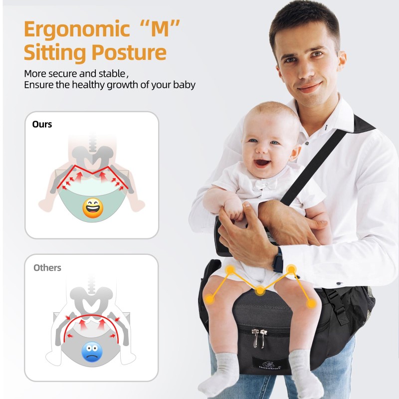 Baby Waist Stool Manufacturer - OEM Adjustable Strap Buckle Carrier