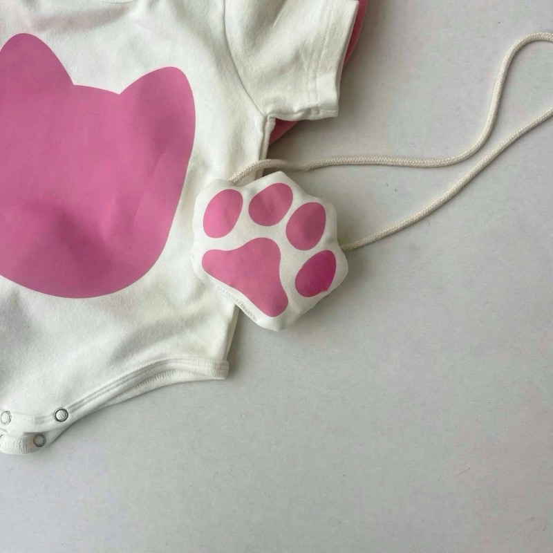 Baby Bodysuit Set Factory - OEM Cotton Soft Kitten Jumpsuit Props