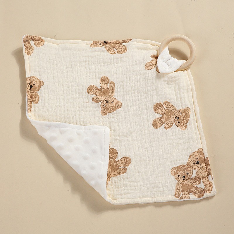 Security Blanket Factory - OEM Newborn Bite Ring Smoothing Towel