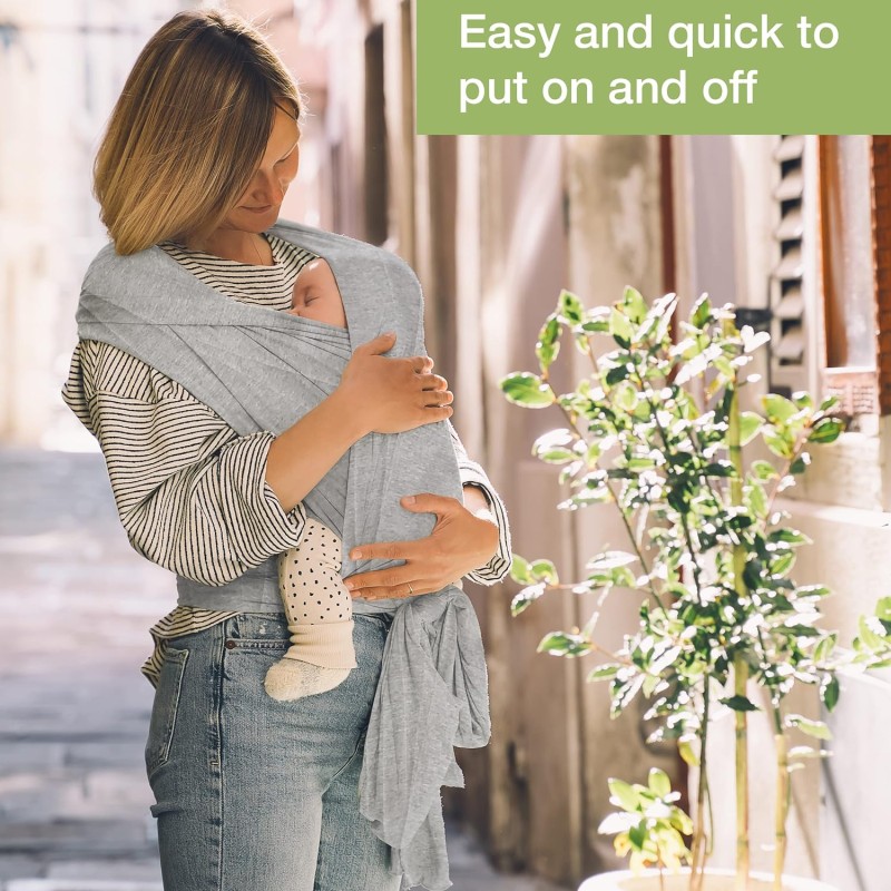 Baby Wrap Sling Supplier - OEM Stretch Fabric Hands Free Carrier