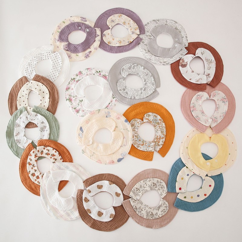 Ultra Soft Newborn Bib Supplier - OEM Six Layer Thick Adjustable Bib