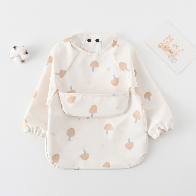 Baby Weaning Bib Supplier - OEM Waterproof Coverall Feeding Bib