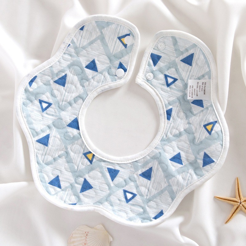 360 Rotation Bib Factory - OEM Cute Flower Shape Waterproof Bib