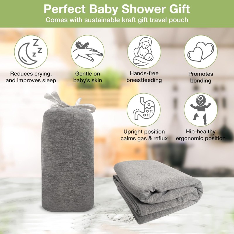 Baby Wrap Sling Supplier - OEM Stretch Fabric Hands Free Carrier