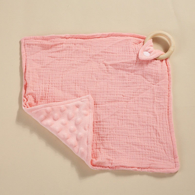 Security Blanket Factory - OEM Newborn Bite Ring Smoothing Towel