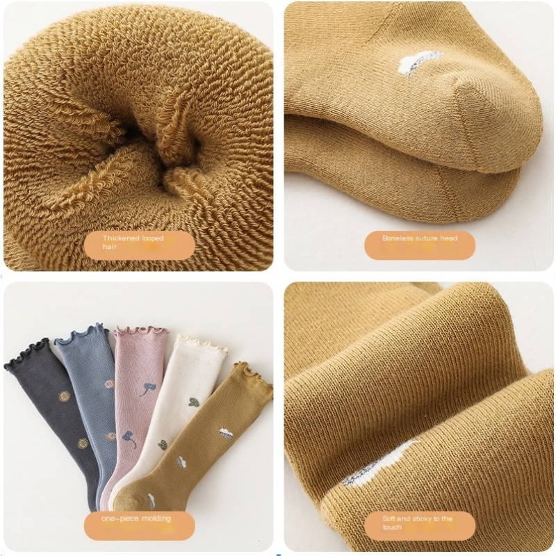 Baby Knee High Socks Factory - OEM Terry Thickened Winter Socks