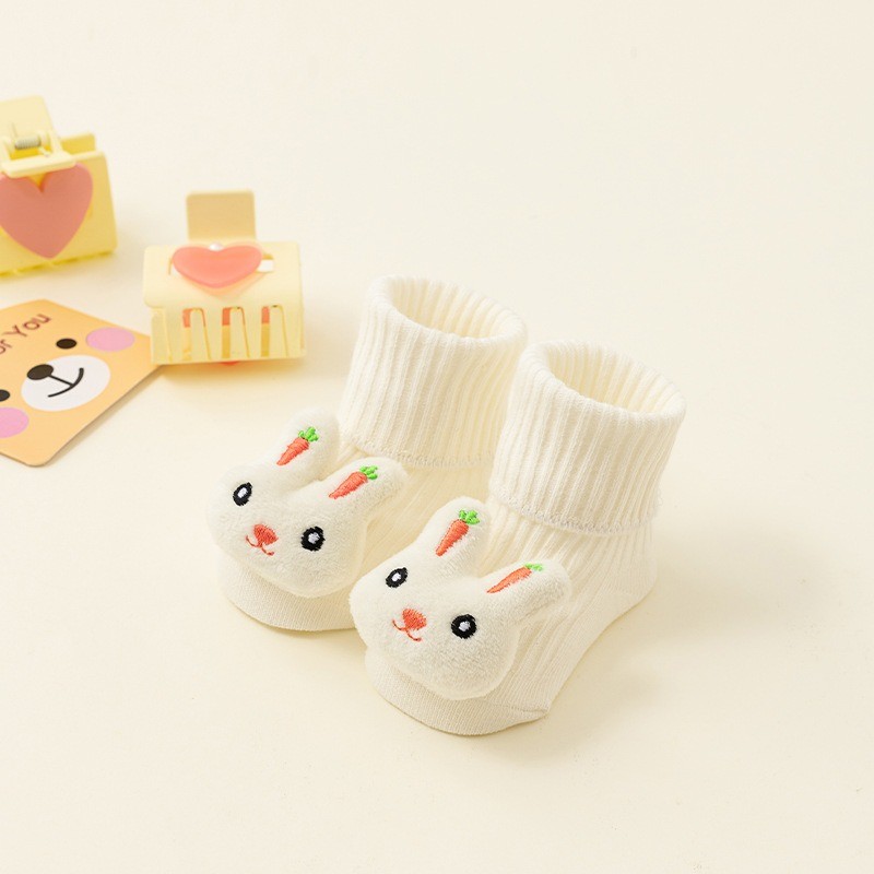 Baby Grip Socks Supplier - OEM Non Slip Cotton Animal Ankle Socks
