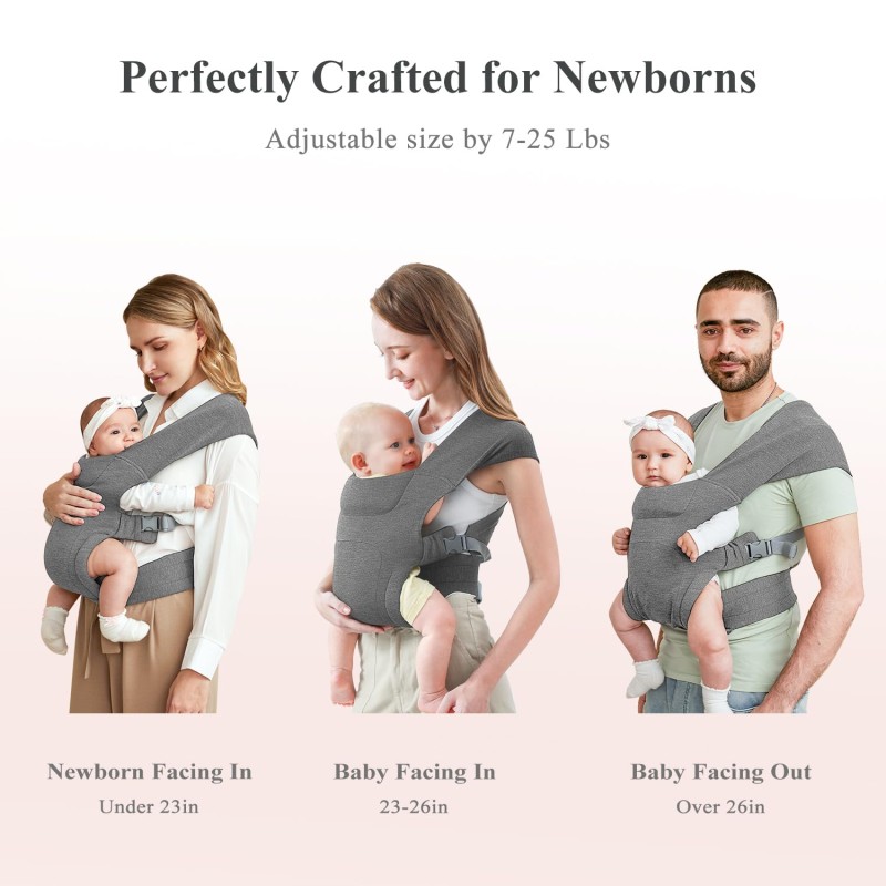 Newborn Carrier Supplier - OEM Cozy Cross-Back Wrap Hands-Free