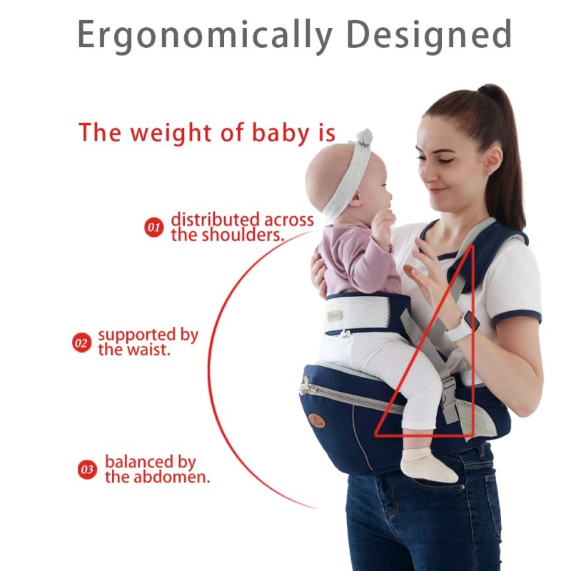 Baby Waist Stool Factory - OEM Adjustable Strap Buckle Storage