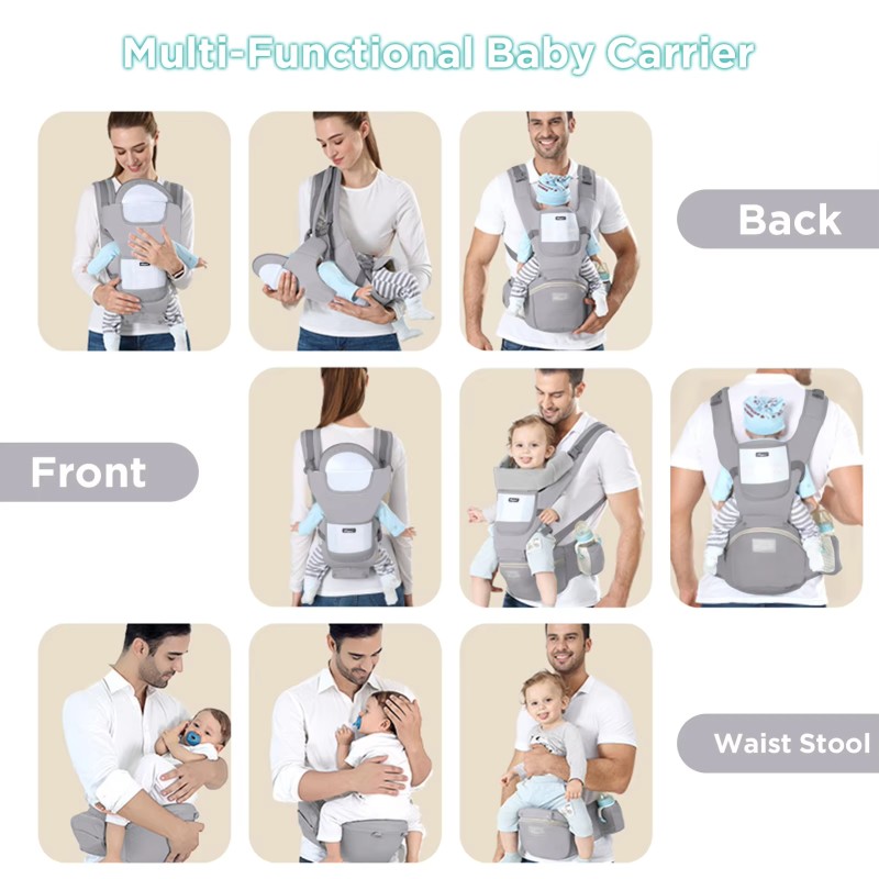 6-in-1 Baby Carrier Manufacturer - OEM Adjustable Waist Stool Carrier