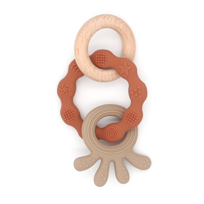 Baby Teething Toy Supplier - OEM Octopus Silicone Sensory Teether
