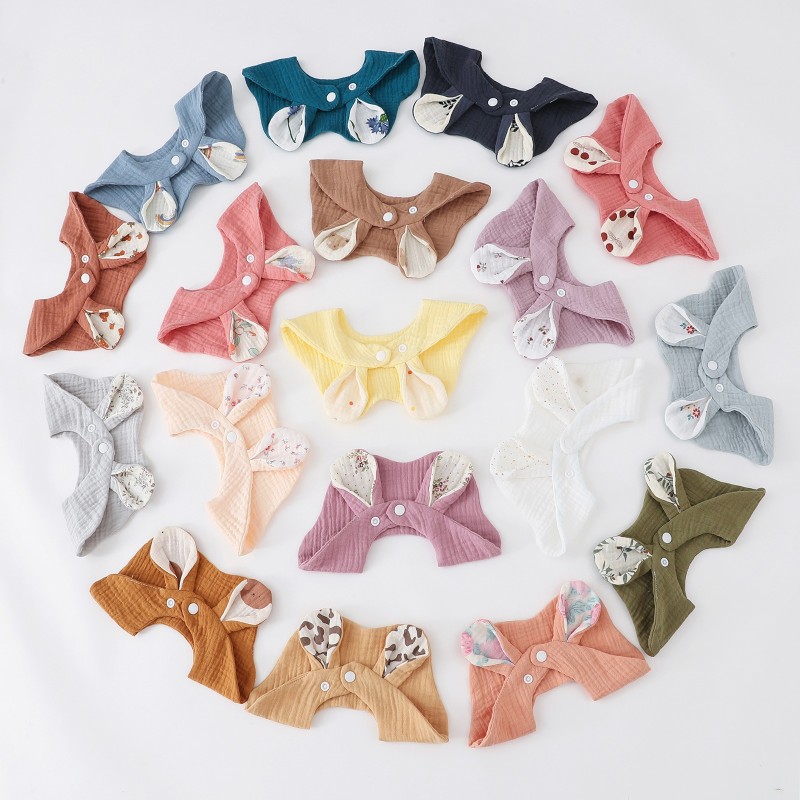 Soft Baby Bibs Manufacturer - OEM Absorbent Drool Bib Bear Ear