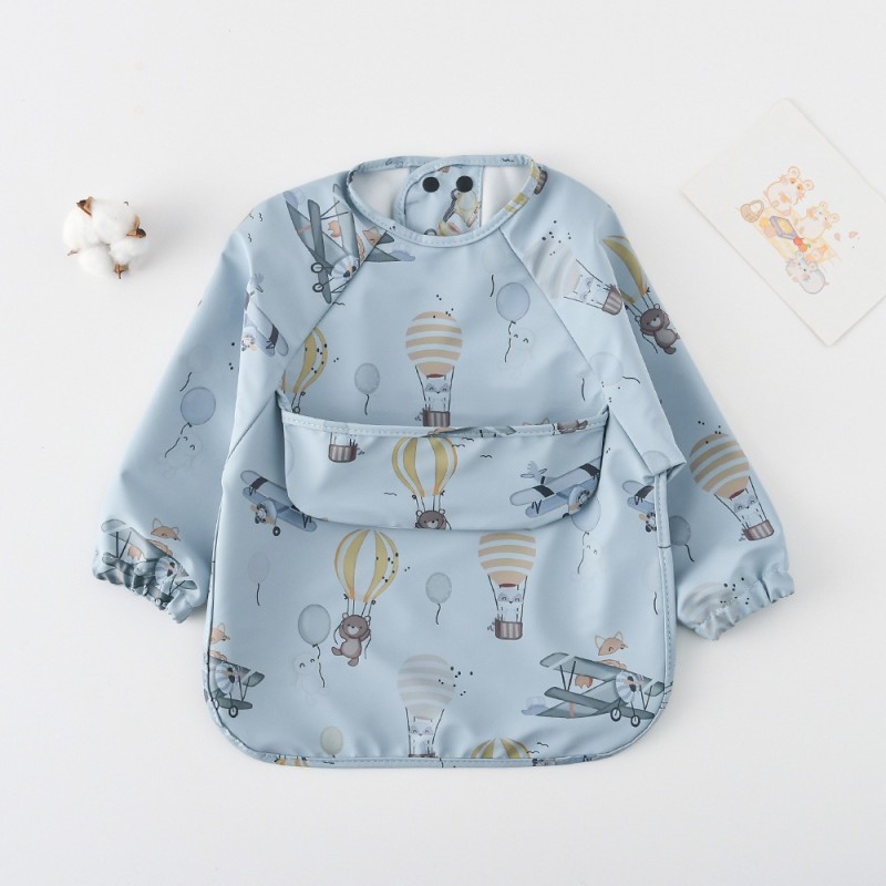 Baby Weaning Bib Supplier - OEM Waterproof Coverall Feeding Bib