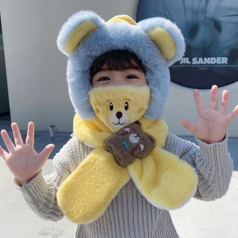 Kids One Piece Hat Factory - OEM Unisex Fleece Hood Bear Ears