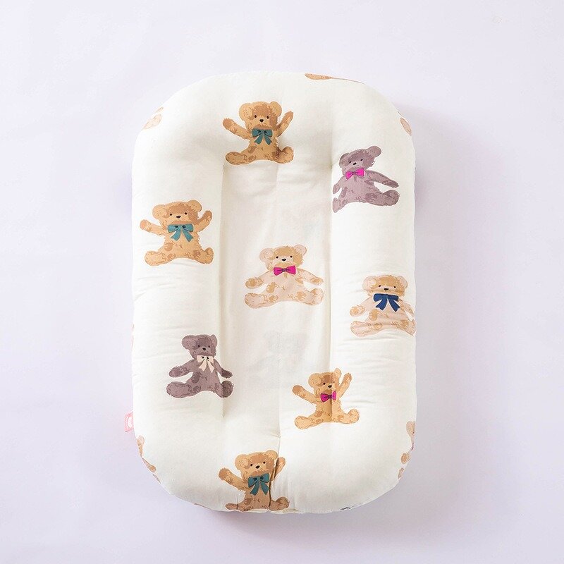 Baby Nest Pod Manufacturer - OEM Solid Color Soft Cotton Lounger