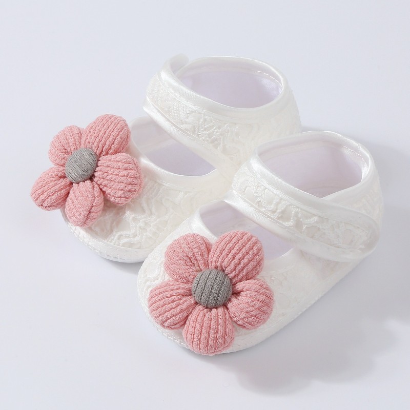 Baby Walking Shoes Manufacturer - OEM Anti Slip Flower Princess Shoes