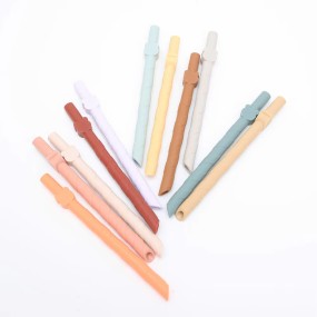 Portable Silicone Straws Supplier - OEM Eco Friendly BPA Free Reusable