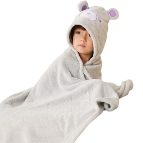 Plush Baby Poncho Factory - OEM Animal Shape Hooded Bath Towel