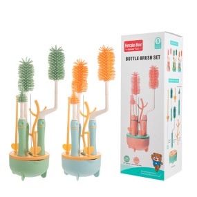 Bottle Cleaner Brush Supplier - OEM Portable Silicone Cleaning Kit