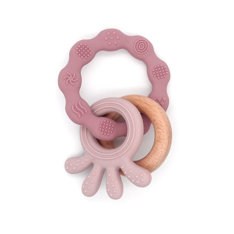 Baby Teething Toy Supplier - OEM Octopus Silicone Sensory Teether