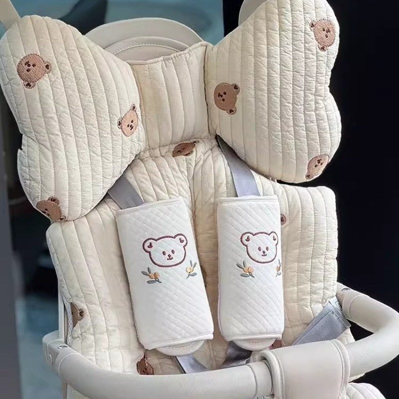 Baby Stroller Pad Manufacturer - OEM Cotton Seat Belt Cover Cushion