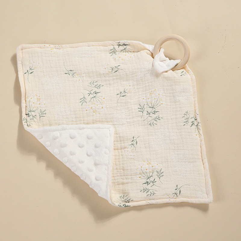 Security Blanket Factory - OEM Newborn Bite Ring Smoothing Towel