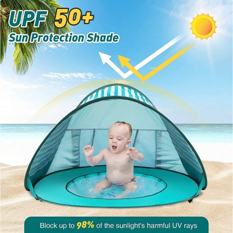 Beach Tent Supplier - OEM Pop Up Portable Sun Shelter Umbrella