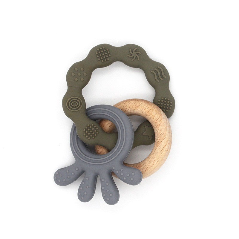 Baby Teething Toy Supplier - OEM Octopus Silicone Sensory Teether