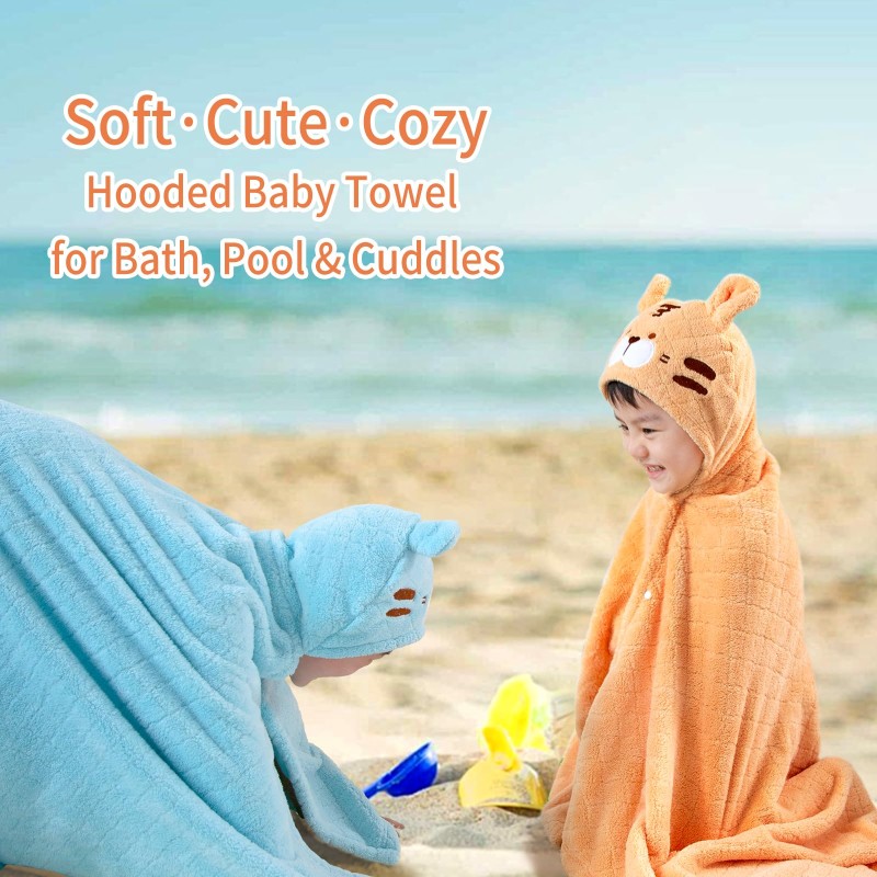 Plush Baby Poncho Factory - OEM Animal Shape Hooded Bath Towel