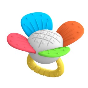 Rainbow Flower Toy Factory - OEM Realistic Flower Rattle Teether