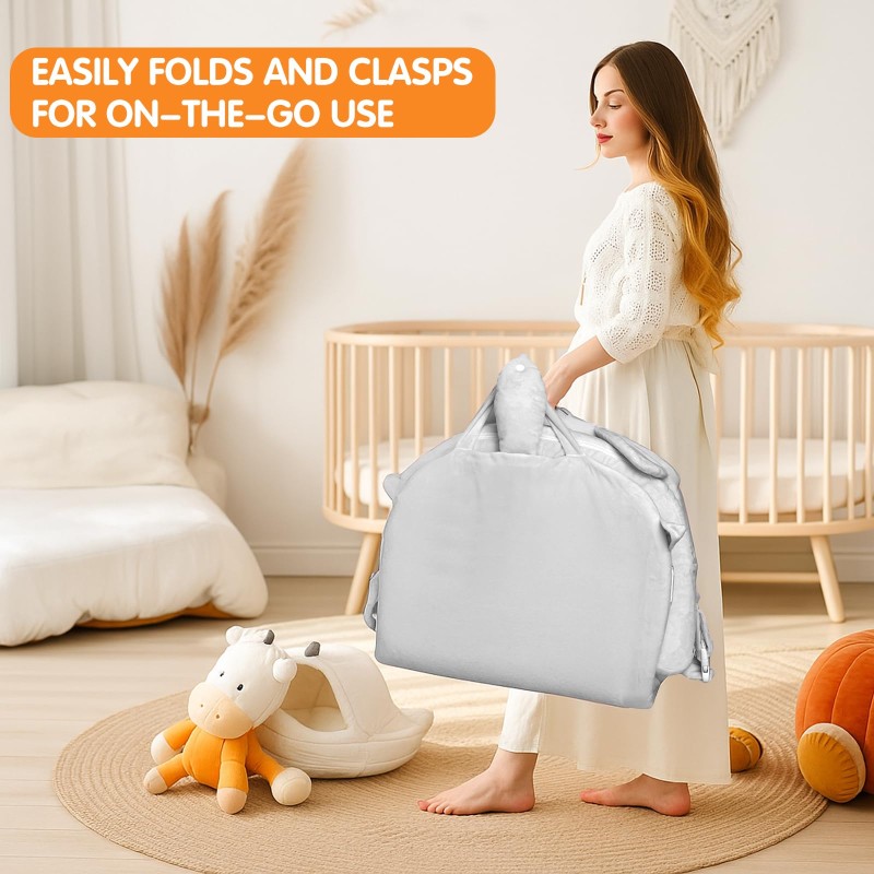 Baby Lounger Factory - OEM Foldable Memory Foam Mat Backpack
